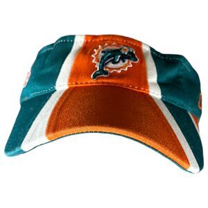 NFL Reebok Miami Dolphins Green Orange Visor One Size